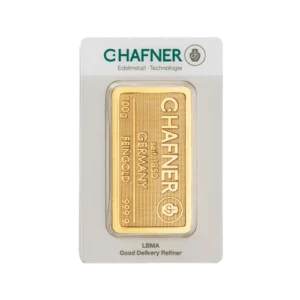 C. Hafner Goldbarren 100 Gramm